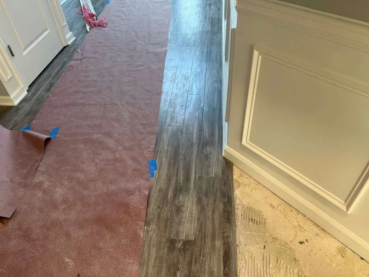 Completed marble shower restoration in Lutherville